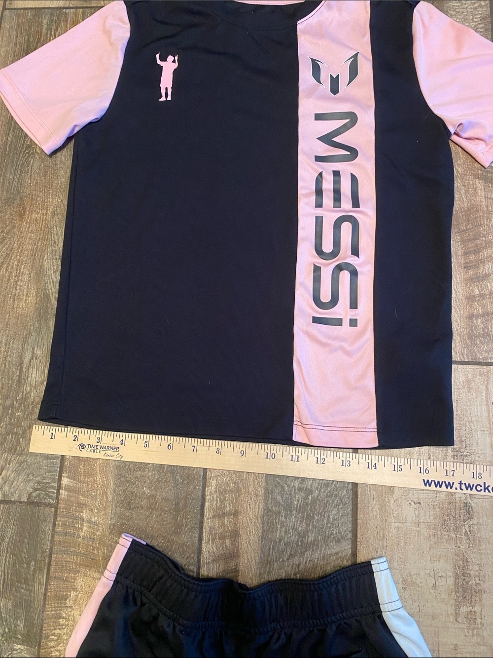 Messi Kids' Black & Pink Athletic Shirt and Shorts Set - Picture 9 of 12